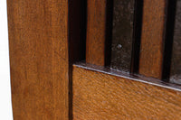 幅1150ミリ、高さ2010ミリ 時代を経た鉄素材が味わい深い総欅富山蔵戸 G2531