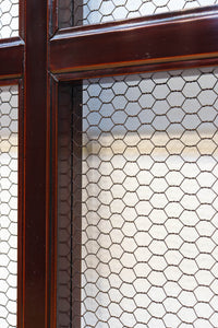 幅1050ミリ 開放感ある升格子の網入り越後蔵戸 G2532