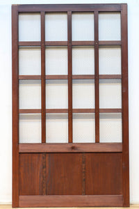 幅1050ミリ 開放感ある升格子の網入り越後蔵戸 G2532