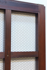 幅1050ミリ 開放感ある升格子の網入り越後蔵戸 G2532