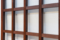 幅1050ミリ 開放感ある升格子の網入り越後蔵戸 G2532