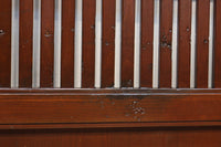 幅1163ミリ、高さ2020ミリ 網入りの小窓を設けた風情ある格子蔵戸 G2533