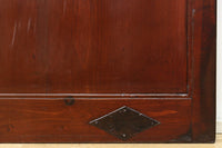 幅1163ミリ、高さ2020ミリ 網入りの小窓を設けた風情ある格子蔵戸 G2533