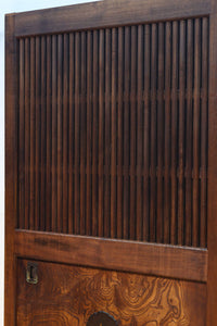 幅1155ミリ!! 上質なけやき材の質感が引き立つ迫力の杢目使いの総欅富山蔵戸 G2537