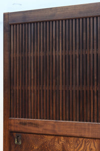 幅1155ミリ!! 上質なけやき材の質感が引き立つ迫力の杢目使いの総欅富山蔵戸 G2537