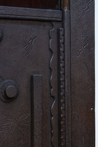 幅1236ミリ 縁起物を描いた迫力の金具が存在感を放つ重厚な庄内蔵戸 G2538