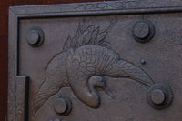 幅1236ミリ 縁起物を描いた迫力の金具が存在感を放つ重厚な庄内蔵戸 G2538