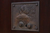 幅1236ミリ 縁起物を描いた迫力の金具が存在感を放つ重厚な庄内蔵戸 G2538