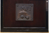 幅1236ミリ 縁起物を描いた迫力の金具が存在感を放つ重厚な庄内蔵戸 G2538