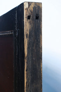 幅1236ミリ 縁起物を描いた迫力の金具が存在感を放つ重厚な庄内蔵戸 G2538