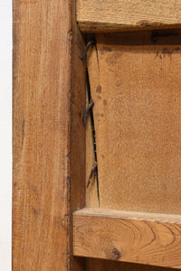 幅1349ミリ 美しい艶色に重厚な鉄板を施した貫禄漂う総欅富山蔵戸 G2539