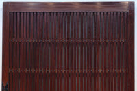 幅1349ミリ 美しい艶色に重厚な鉄板を施した貫禄漂う総欅富山蔵戸 G2539