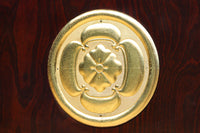 1238ミリ 上品な漆の色艶に装飾金具が輝きを放つ絢爛豪華富山蔵戸 G2540