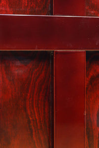 1238ミリ 上品な漆の色艶に装飾金具が輝きを放つ絢爛豪華富山蔵戸 G2540