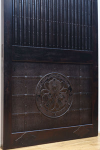 幅1178ミリ高さ2015ミリ!! 鉄金具を多用した重厚感溢れる総欅富山蔵戸 G2541