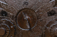 幅1178ミリ高さ2015ミリ!! 鉄金具を多用した重厚感溢れる総欅富山蔵戸 G2541