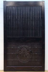 幅1178ミリ高さ2015ミリ!! 鉄金具を多用した重厚感溢れる総欅富山蔵戸 G2541