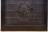 幅1178ミリ高さ2015ミリ!! 鉄金具を多用した重厚感溢れる総欅富山蔵戸 G2541