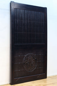 幅1178ミリ高さ2015ミリ!! 鉄金具を多用した重厚感溢れる総欅富山蔵戸 G2541