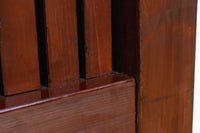 1026ミリ 上品な色艶に見事な真鍮製の巾着金具が佇む格子造りの富山蔵戸 G2543