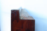 1026ミリ 上品な色艶に見事な真鍮製の巾着金具が佇む格子造りの富山蔵戸 G2543