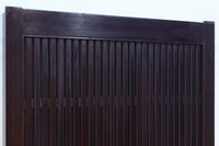 1026ミリ 上品な色艶に見事な真鍮製の巾着金具が佇む格子造りの富山蔵戸 G2543