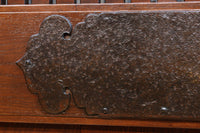 幅900ミリ スリム幅!! 上品な漆の艶色に装飾金具が華を添える総欅格子蔵戸 G2548