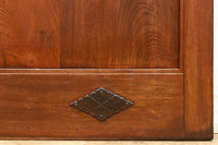 幅900ミリ スリム幅!! 上品な漆の艶色に装飾金具が華を添える総欅格子蔵戸 G2548