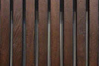 幅900ミリ スリム幅!! 上品な漆の艶色に装飾金具が華を添える総欅格子蔵戸 G2548