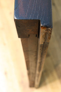 幅900ミリ スリム幅!! 上品な漆の艶色に装飾金具が華を添える総欅格子蔵戸 G2548