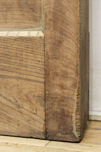 幅850ミリ 稀少幅!! 古色が加わった風合い豊かな木地色の総欅格子蔵戸 G2550