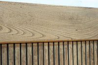 幅850ミリ 稀少幅!! 古色が加わった風合い豊かな木地色の総欅格子蔵戸 G2550