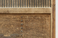 幅1218ミリ 穏やかな木地色の枯れ具合が味わい深い総欅格子蔵戸 G2552