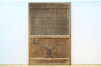 幅1218ミリ 穏やかな木地色の枯れ具合が味わい深い総欅格子蔵戸 G2552