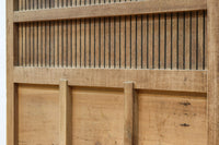 幅1218ミリ 穏やかな木地色の枯れ具合が味わい深い総欅格子蔵戸 G2552