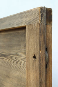 幅1112ミリ 平格子の様な面持ちある堅牢な作りの蔵戸 G2553