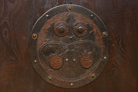 幅918ミリ 桐模様金具で雅な面持ち溢れる平格子蔵戸 G2554