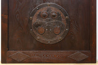 幅918ミリ 桐模様金具で雅な面持ち溢れる平格子蔵戸 G2554