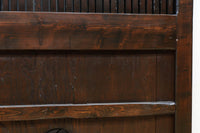 幅1148ミリ 帯鉄格子と巾着金具で貫録のある縦格子富山蔵戸 G2555