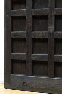 幅1253ミリ 升格子作りの腰板で時代の趣き溢れる蔵戸 G2556