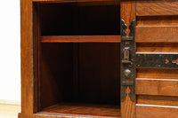 欅杢目が美しい堅牢な造りの風格溢れる越後帳場箪笥 BB3266