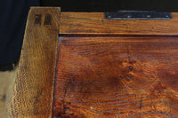 欅杢目が美しい堅牢な造りの風格溢れる越後帳場箪笥 BB3266