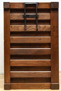 欅杢目が美しい堅牢な造りの風格溢れる越後帳場箪笥 BB3266