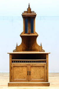 珍品!! 優美な杢目を魅せる優雅な佇まいのコーナー用飾り棚 BB3280