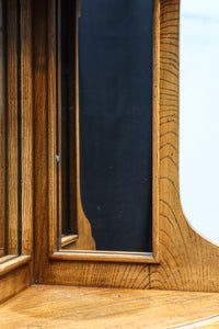 珍品!! 優美な杢目を魅せる優雅な佇まいのコーナー用飾り棚 BB3280