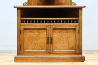 珍品!! 優美な杢目を魅せる優雅な佇まいのコーナー用飾り棚 BB3280