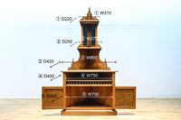 珍品!! 優美な杢目を魅せる優雅な佇まいのコーナー用飾り棚 BB3280