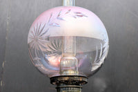 色ガラスが素敵な高脚デザインのオイルランプ DC4138