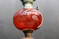 色ガラスが素敵な高脚デザインのオイルランプ DC4138