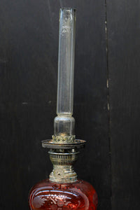 色ガラスが素敵な高脚デザインのオイルランプ DC4138